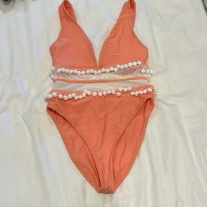 Tularosa one piece with Pom poms